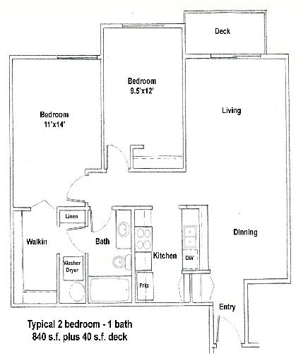 2HAB/1BA - Burien Manor Apartments