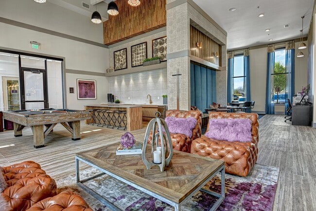 Resident Lounge with Billiards and Demonstration Kitchen - Bexley Champions Circle