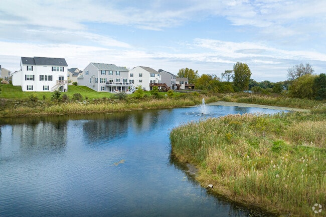 Neighborhood ponds blend Volo's natural surroundings with modern housing.