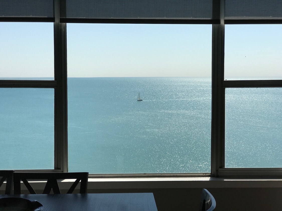 view from dining room - 6157 N Sheridan Rd