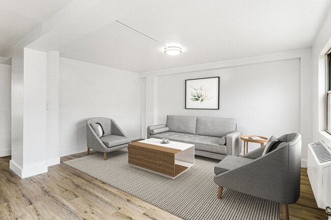 Área de estar mejorada - Rochester City Apartments