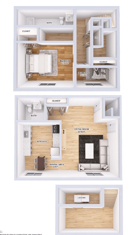 Walnut Woods – 2 bedroom 1 and a Half Bath Townhouse