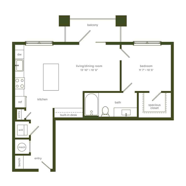 Interior Photo - RENDER Legacy Trail by Crescent Communities