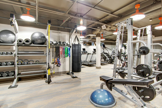 Echo Lake Gimnasio con pesas libres - Echo Lake Apartment Homes