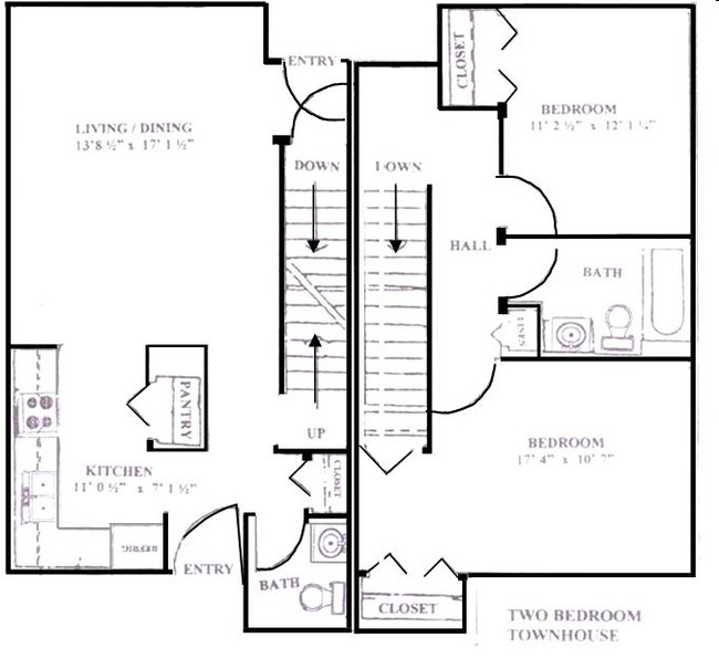 2BR/1.5BA - Lexington Court