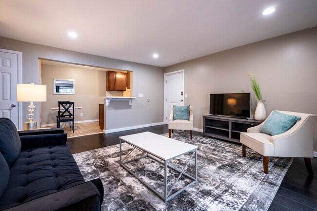 Living Room and Dining Room, Open concept - 1201 Franklin Ave