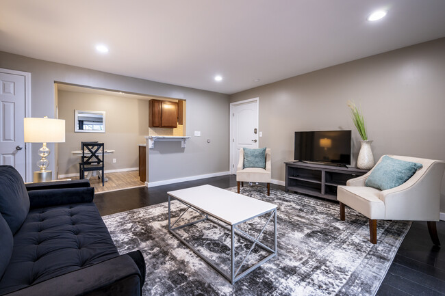 Living Room and Dining Room, Open concept - 1201 Franklin Ave