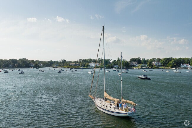 Mamaroneck Town's harbors showcase beautiful sailboats.