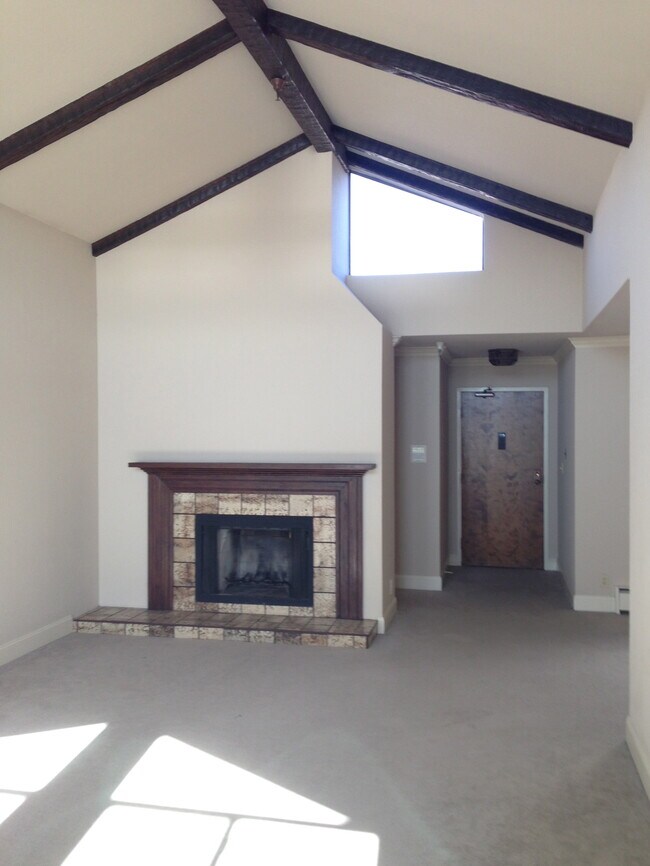 Living Room Fireplace - 500 Poplar Ave