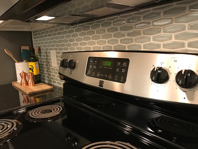 All new stainless steel appliances - Blanco Oaks Apartments