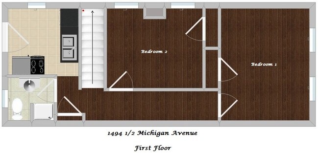 Floor Plan - First Floor - 1496 Michigan Ave