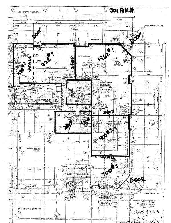 Plano de planta - Fell Street Apartments