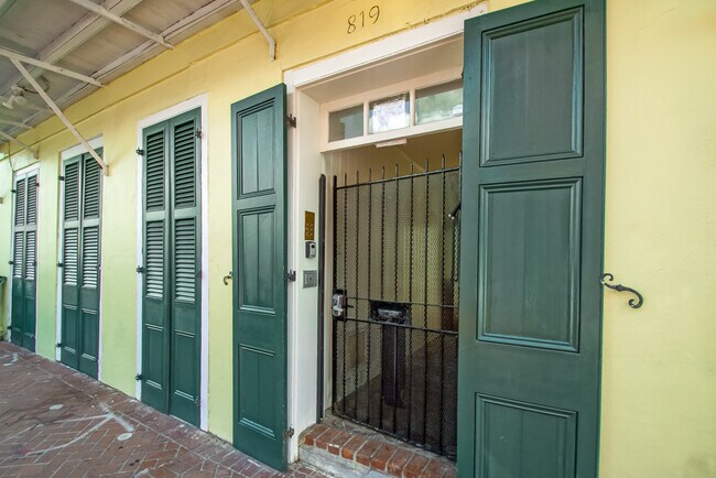 Locked Gated Entrance - 819 Saint Peter St