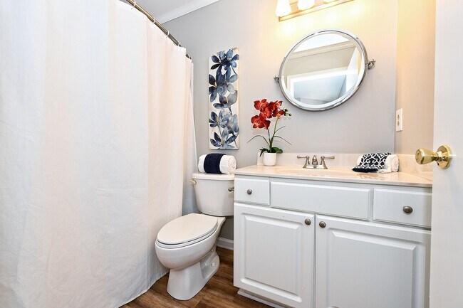 Attached upstairs full bathroom - 8001 Charter Oak Ln