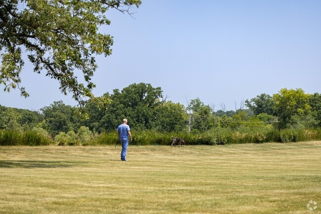 Hutchins Athletic Field is a great place for Gurnee residents to walk a dog.
