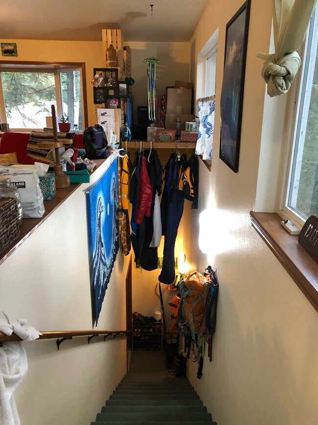 Looking Back Down the Stairs - 1323 Mendenhall Peninsula Rd