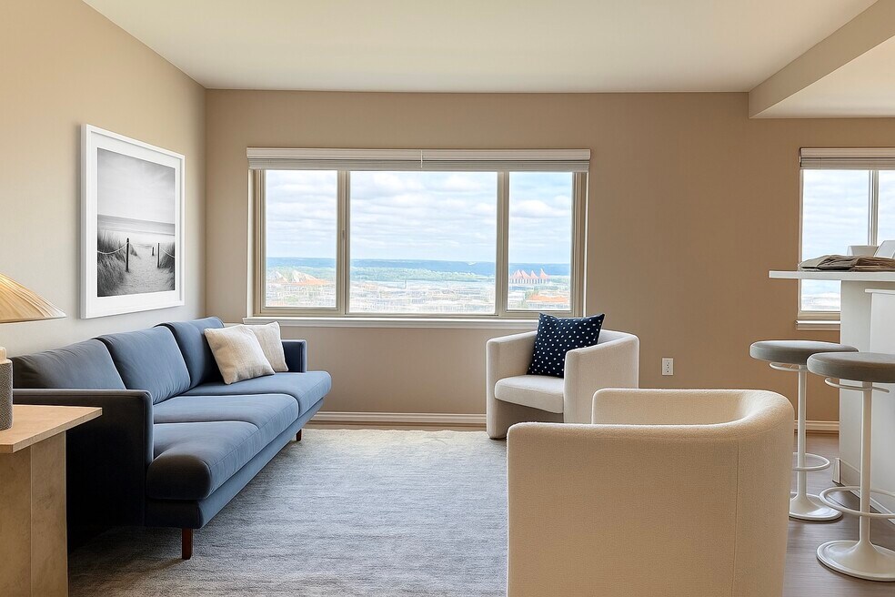 Beautiful view of Spacious High Rise Apartments With Dedicated Storage