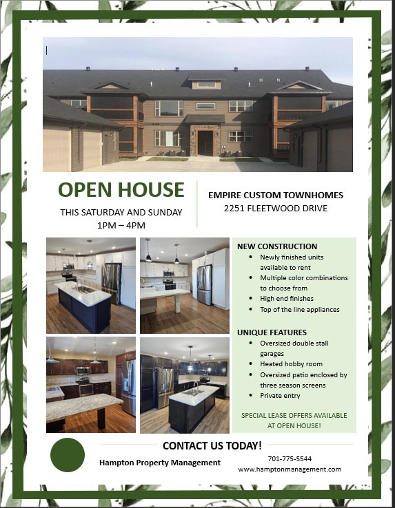 Empire Townhomes Townhomes for Rent Grand Forks, ND