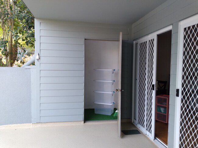 Out door Storage on patio - 250 The Vlg