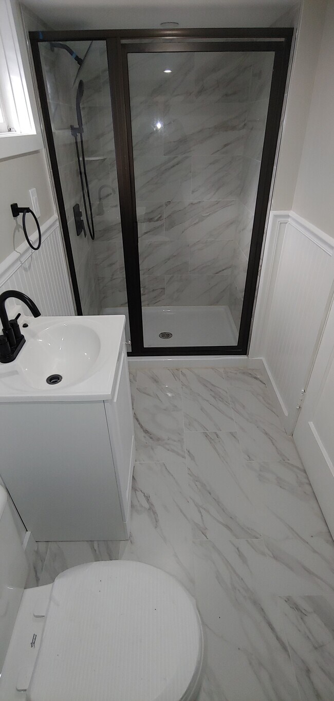 New Bathroom with Shower Sprays - 219 Overpeck Ave