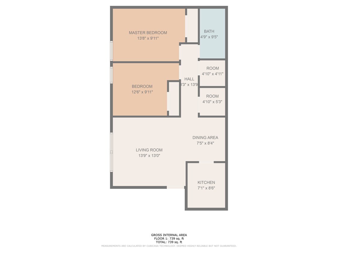 Plano de planta - Bridgewater Retreat Apartments