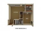 1 Bedroom 1 Bath A