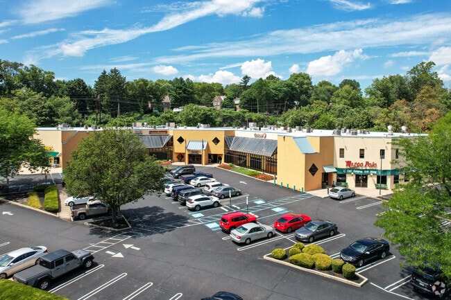 Multiple restaurants can be found in Elkins Park Square.