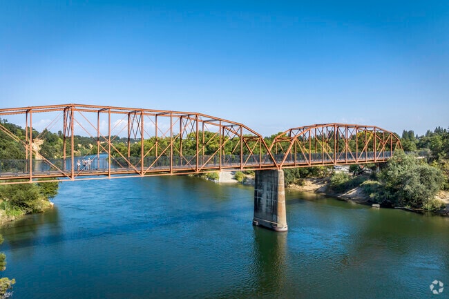 The Fair Oaks Bridge is an iconic truss bridge in Gold River.
