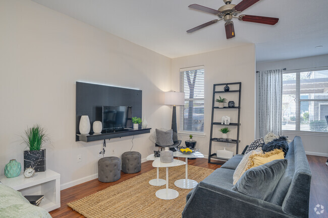 Studio, 1BA - 656SF - Living Room - Vue Park West