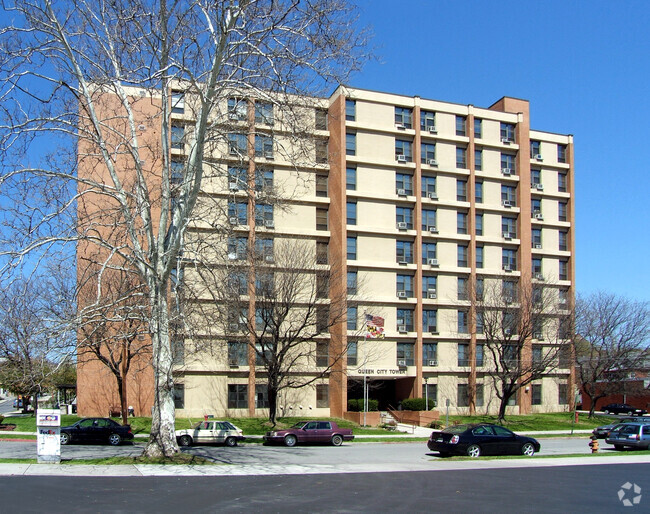 View from the southwest - Queen City Tower