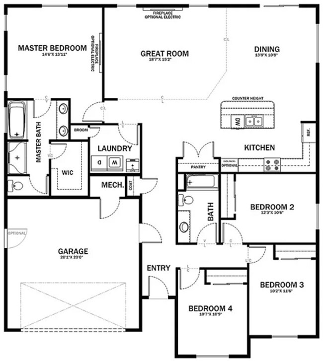 Foto del edificio - Beautiful Newer Build **Single Level** 4 Bedroom, 2 Bath House for Rent in Quincy!