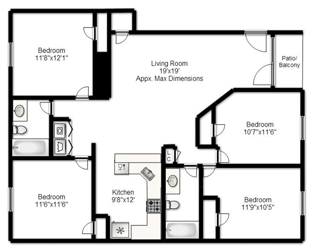 Building Photo - 1 Bedroom Available Collegiate Court  (SUB...