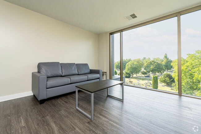 2BR, 2BA - 827SF - Living Room/Dining Room - Lofts at Gold Street