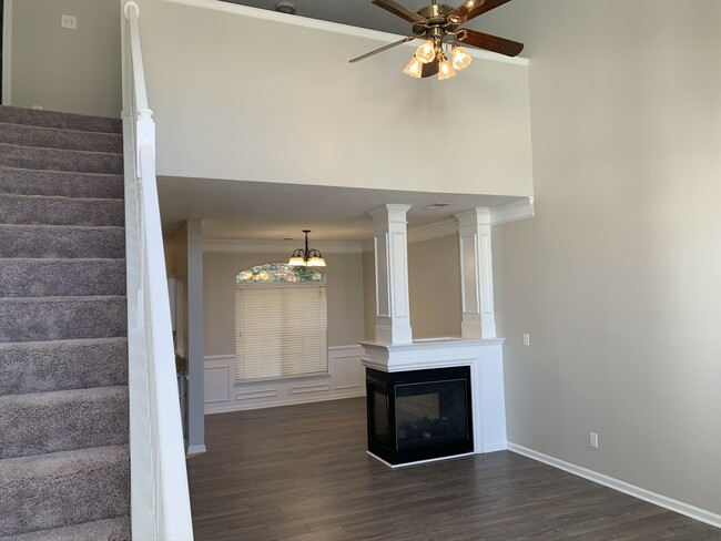 Gas log Fireplace formal dining room - 15186 Tracy Beth Rd