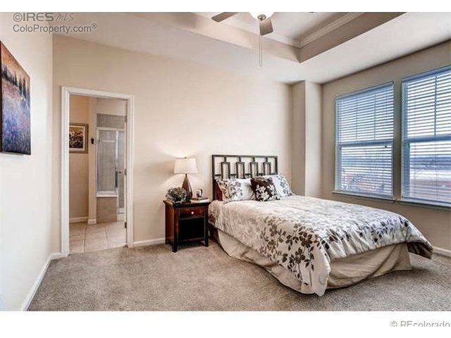 Masterbed with tray ceiling and ceiling fan - 12833 King Street