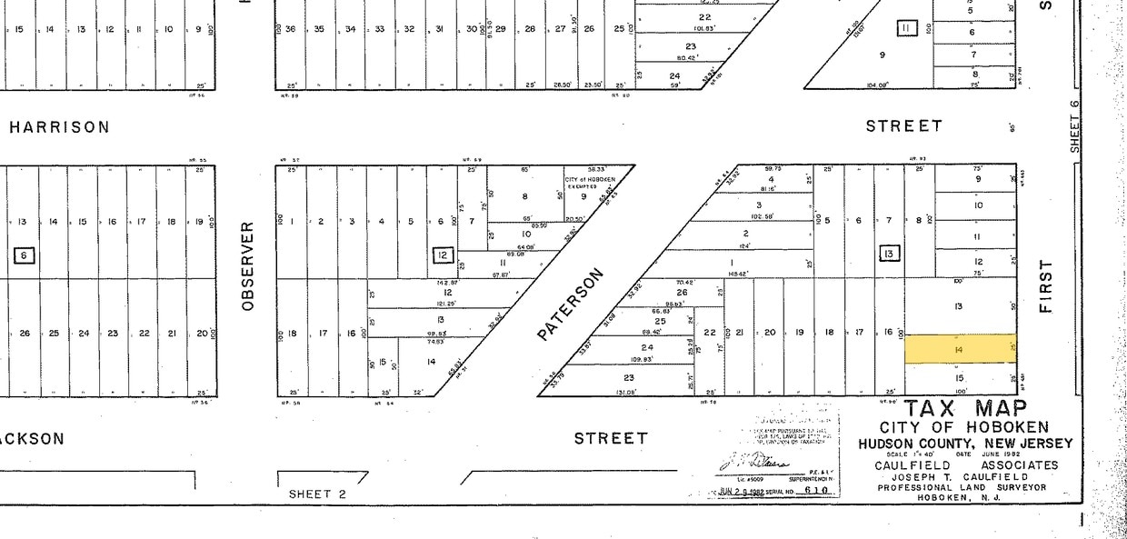 plat map - 653 1st St