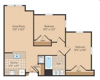 2BR/1BA - Maple Shade Mews