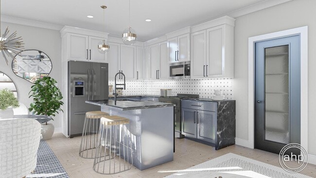 3D Rendering of Kitchen Space. Fixtures will differ. - 110 Westmoreland St