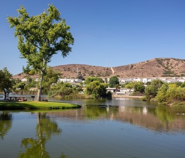 The 190-acre Santee Lakes Recreation Preserve contains seven lakes