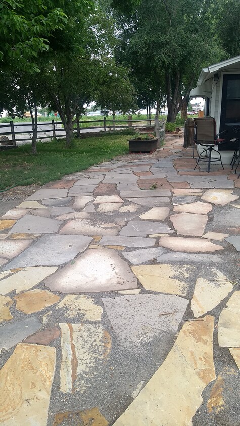 Patio and kitchen entrance - 302 S Ute Ave