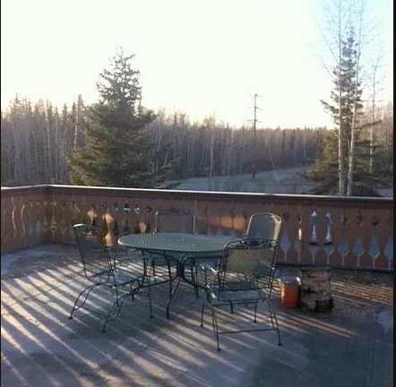 West deck view over acres of greenbelt - 4710 Mills Dr