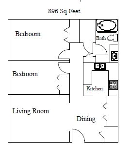 Plano de planta - Grandview Estates Apartments