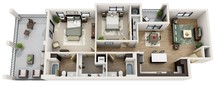 2 Bedroom, 2 Bath