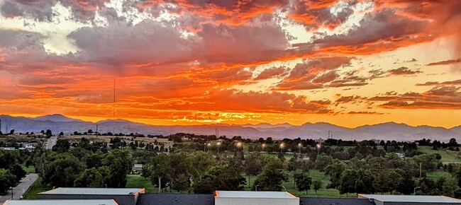 Sunset from rooftop - 1898 S Bannock St