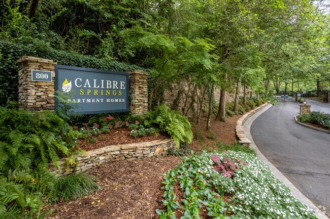 Entrada a la comunidad de Calibre Springs - Calibre Springs