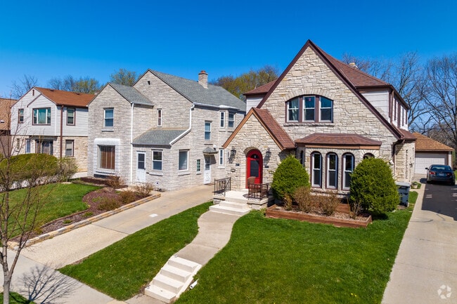Beautiful stone homes in West Milwaukee.