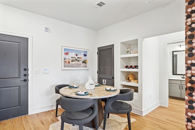 Dining Area with Built-In Shelves - Cendana Craig Ranch