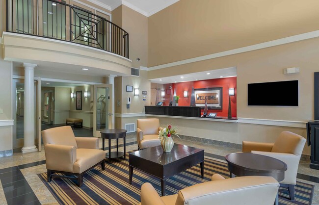 Lobby and Guest Check-in - Furnished Studio - Alpharetta