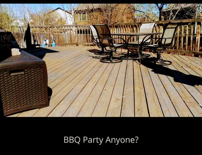 Huge private back deck - 6297 E 122nd Ave