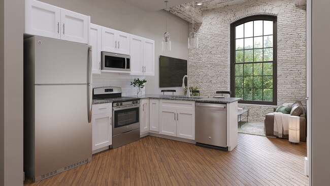 Kitchen and Living Room - Collins Lofts